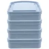 Plates 4 Pcs Sandwich Box Boxes Containers For Lunch Large Micro-wave Oven Sub Storage Lunchboxes