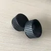 Bottiglie 100 pezzi 18mm 24mm 28400 Coperchio della bottiglia di olio essenziale Vite Coperchio in bachelite Tappo in resina fenolica Tappo interno trasparente Parte superiore in plastica nera