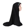 Ethnic Clothing One Piece Amira Muslim Women Instant Hijab Scarf Pull On Ready Made To Wear Headscarf Islamic Prayer Hijabs Niqab Shawl Wrap