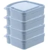 Plates 4 Pcs Sandwich Box Boxes Containers For Lunch Large Micro-wave Oven Sub Storage Lunchboxes