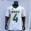 11 NDSU North Dakota Eyaleti Bizon Futbol Jersey NCAA Koleji Carson Wentz Trey Lance Ty Brooks Adam Cofield Christian Watson SPROLS TUSZKA