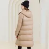 Trenchs de femmes manteaux 2024 hiver veste bouffante vêtements femmes fermeture éclair lâche manteau rembourré femme solide épaissir chaud long parkas imperméable