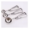 Ice Cream Tools 100Pcs Premium Stainless Steel Ice Cream Tools Baller Ice-Cream Scoop Scoops Fruit Melon Spoon Digging Cookie Dough Sc Dhtaa