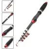 Rods ultrashort 1.2m 1.5m 1.9m 2.1m Multifunction telescopic fishing rod carbon carp rod Portable Travel pocket pole Children rod