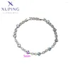 Браслеты-ссылки Xuping Jewelry Модное поступление Женский браслет с родиевым покрытием X000469145