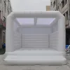 vendita all'ingrosso Adulti bambini Outdoor gonfiabile bianco Bounce House Jumping Castello gonfiabile con tetto bianco buttafuori con ventilatore