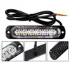 1pc 1224V 6LED BIL TRUCK Emergency Varning LED Strobe Flash Light Hazard Flashing Lamp Kör Dagsljus Bar Polis Brandman6162001