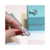 خواتم الزفاف العلامة التجارية الوعد بمجموعة حقيقية 100 925 Sterling Sier Diamond Engagement Band for Women Finger Jewelry 231127 Drop Delivery DH41L