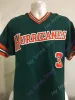 Honkbalshirts Miami Hurricanes Honkbalshirt NCAA College Ron Fraser Neal Heaton Mike Fiore LALA ANTHONY VILAR GATES Garcia Herrmann Weeks Jay Sanchez