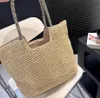 Designerkorb Strohbeutel Damenhandtaschen Blumen Damen Freizeittotte Mode offene Strandtaschen Frauen Geldbörse Luxushandbags