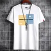 남성용 T 셔츠 패션하라 주쿠 여름 남성용 의류 애니메이션 셔츠 흰색 대형 그래픽 빈티지 티셔츠 만화 S-6XL 의류
