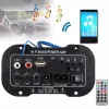 Tillbehör BluetoothCompatible 2.1 Audio Amplifier Board 220V HIFI BASS POWER AMP USB FM Radio TF Player Subwoofer Bilförstärkare