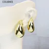 5 pares de pendientes con forma de coma, gota gruesa, chapado en oro de 18 quilates, pendientes para mujer, joyería femenina 240228