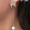 Orecchini di perle di moda Orecchini di perle di design Orecchini di diamanti Orecchini di marca Lettera Gioielli Sier placcato Vogue Uomo Donna San Valentino Regali di nozze Eardrop