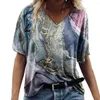 Women's Blouses Summer T-shirt Stretchy Moisture Wicking Sweat Absorbing Casual Loose Ladies Top Tee Streetwear