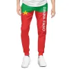 Sweatpants Mens Sweatpants Burkina Faso Flag Pants With Pockets Joggers Soccer Football Multifunction Sports Sweat med dragstring