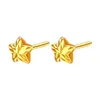 Brincos Labb Real18 K Gold Star Au750 Amarelo Lucky Feminino Simples Moda Presente E153 240227