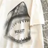 Men's T-shirt Shorts Shark Print T-shirt Summer Beach Shorts Cotton T-shirt Casual Shirt Women's T-shirt Short Sleeve Top Hip Hop street Wear Shorts