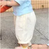 Shorts Bébé Garçon Enfants Été Bas Vêtements Enfants Cinq Cents Pantalons Pour Enfant En Bas Âge Fille Cinquième Pantalon Solide Lin Casual Drop Livraison Otaqf