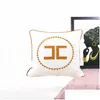 Cushion/Decorative Pillow Luxury Living Room Sofa Decorative Case Embroidered Horse Cushion Er El Bedroom Bedside Square Drop Deliver Dhqyo