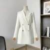 Blazer Weißen Anzug frauen Mantel Frühling Herbst 2023 Neue Mode Koreanische Langarm Blazer Frauen Jacken Casual Büro Damen Blazer tops