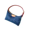 Blauwe denim bloemen designer handtassen portemonnees boodschappentas met grote capaciteit Tote portemonnee schoudertas luxe