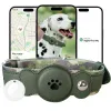 Rastreadores Rastreador GPS para Cães 2 em 1 Coleira Inteligente de Rastreamento de Animais de Estimação (Somente iOS) Localização em Tempo Real Sem Taxa Mensal Rastreador GPS Coleira para Cães