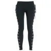 Capris Y2K Gothic Pants Women Ladies Harajuku Side Lace up leggings Black Skinny Pans Streetwearヴィンテージパンクゴシックズボン