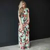 Dress Floral Long Dress for Women Summer Fashion Print Clothing Evening Dresses Elegantes Casual Party Vestidos Para Mujer Robe Femme