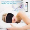 Hörlurar Bluetooth Sleep Eye Mask Trådlös intelligent skuggning 3D Soft Elastic Bekväma Musikörlurar Sovmask