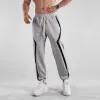 Pantolon Leisure Sports Pantolon Gevşek Fiting Sıhhi Spor Trendi Sıradan Pantolon Rahat Düz Renk Erkekler için Büyük Boy Kostüm