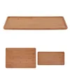Tea Trays Tray Serving Plate Durable Flat Surface Bamboo For Home