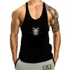 Men's Tank Tops 2024 Summer Cool Top Men Samurai Kopf/Japan/sleevelessness/ Kampf Trainings Cotton