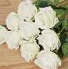 Silk rose Artificial Flowers Real like Rose Flowers Home decorations for Wedding Party Birthday room 8colors for choose 2024302