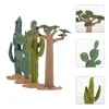 Decoratieve bloemen Cactus Mos Cutainsforbedroom Modellering Standbeeld Delicaat nep-desktopdecor Plastic gesimuleerde bling