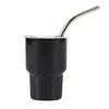 Gobelets Mini 2Oz Tumbler S Verre En Acier Inoxydable Tasse De Voiture Avec Paille Et Couvercle Portable Bureau À Domicile En Céramique Tasses À Café Tasses