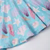 Mädchenkleider Girlymax Frühlings Sommer Baby Girl Kinder Kleidung Unterwasser World Print Twirl Kleider Knielänge