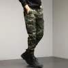 Pants HIQOR Red Cargo Pants Men Outdoor Cotton Military Camouflage Trousers Casual Multi Pocket Pants Male Work Joggers Big Size 2938