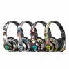 Écouteurs Fashion Graffiti Foldable Bluetooth 5.1 Écouteur Wireless Noise Annuling DJ Bass Headset Game Earphone Support TF avec micro