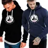 2024 Jott Printed Street Fashion Drawstring Mens Clothing Autumn and Winter Hooded Hoodie Casual Zipper Sweatshirt