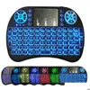 Teclados sem fio Mini I8 Teclado Backlit Backlight Controle Remoto com Bateria de Lítio para Android TV Box 2.4G Touch Pad Drop Del Dhy7R