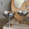 Bowls Ice Cream Cups Salad Bowl Stainless Steel Dessert Fruit Plate Snack Dish