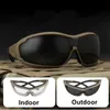 Tactical Goggles Outdoor Shooting Bulletproof Sunglasses Windproof Dustproof Riding Motorcycle Mountaineering Glasses 240223