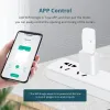 Controle zemismart rf motor de obturador elétrico recarregável para tubo de 37mm funciona com tuya wifi dongle painel solar alexa google home