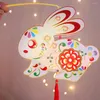 Figurines décoratives, lanterne chinoise pour enfant, décorations en papier, matériel de fabrication à la main, 2 pièces