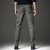 Pantaloni autunno militare tattico nero pantaloni cargo uomo casual cotone dritto slim stretch pantaloni