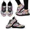 Casual Shoes INSTANTARTS Butterfly Pattern Comfortable Platform Sneakers Lightweight Outdoor Lace Up Black Sole