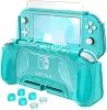 Custodie Custodia protettiva HEYSTOP per Nintendo Switch Lite con spazio per schede di gioco, protezione per lo schermo in vetro temperato e impugnatura per 6 pollici