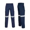 Hosen Herren Hi Vis Work Wear Pant Night Reflexion Hose hohe Sichtlücke 100% Baumwolle lange Hosen Marine Blue Hose