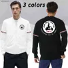 Veste de Baseball pour hommes, couleur unie, imprimé Jott, fermeture éclair, sport décontracté, manteau à manches longues, tendance, automne 2024